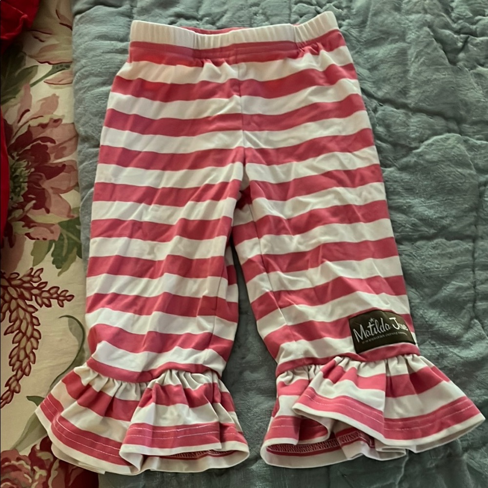 Matilda Jane Pink and White Striped Kids Pajamas